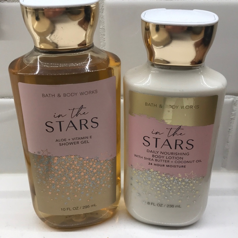 NWT! BBW In The Stars Shower Gel and Body Lotion Set